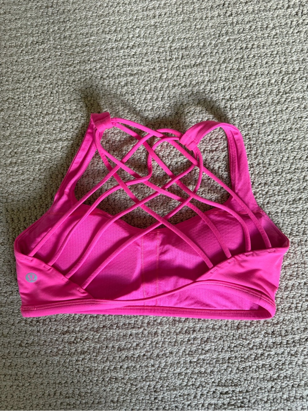 lululemon athletica Hot Pink Strappy Sports Bra - Picture 2 of 3